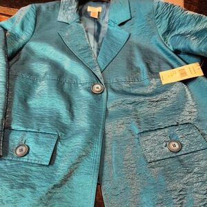 Laura Ashley Vibrant Blue Textured Blazer